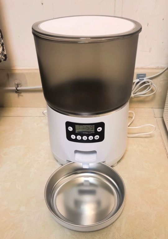 Automatic Pet Feeder - 4L Elektronischer Zeitgesteuerter Automatischer Haustier-Futterspender Hundefutter-Spender