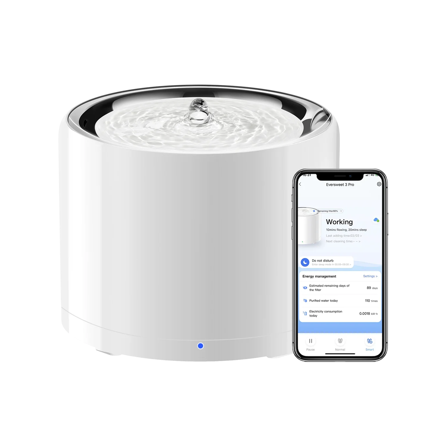 Automatic Pet Feeder - Intelligenter Wasserbrunnen für Haustiere der CANBOUN