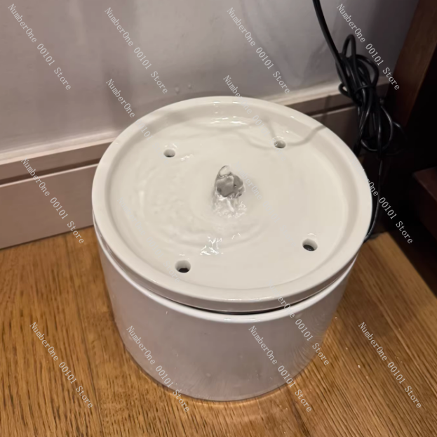 Automatic Pet Feeder - Keramischer Automatischer Haustier-Wasserspender, Zirkulierender Frischwasserspender für