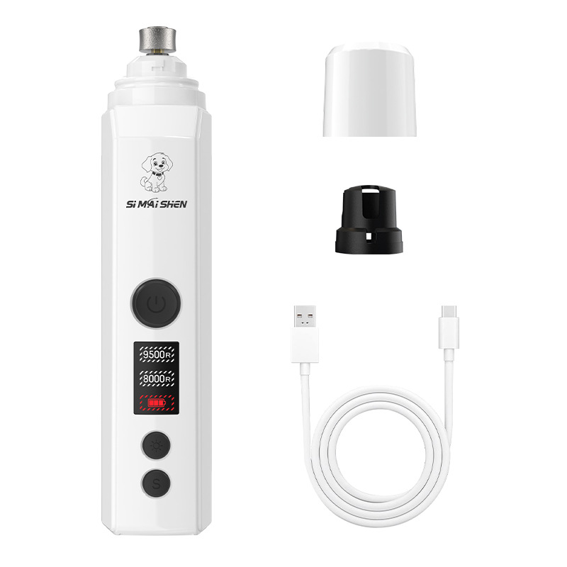 Pet Nail Grinder - Professioneller Hundenagelschleifer Elektrischer Haustier-Nageltrimmer Schmerzfreie Pfotenpflegemaschine