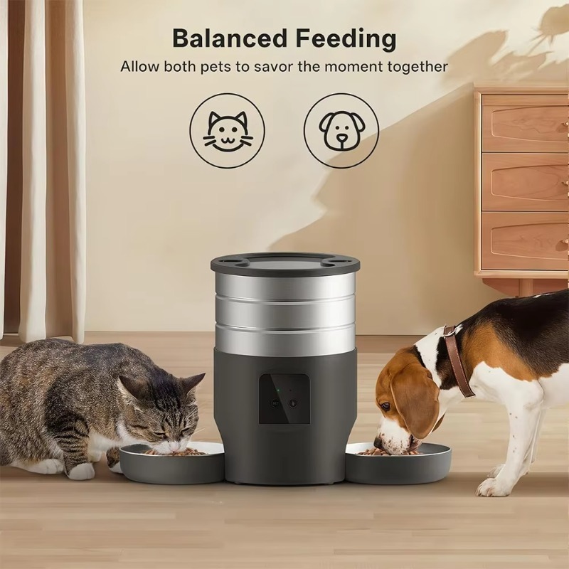 Automatic Pet Feeder - 4,5L Automatischer Intelligenter Tierfutterautomat mit Zeitgesteuerter