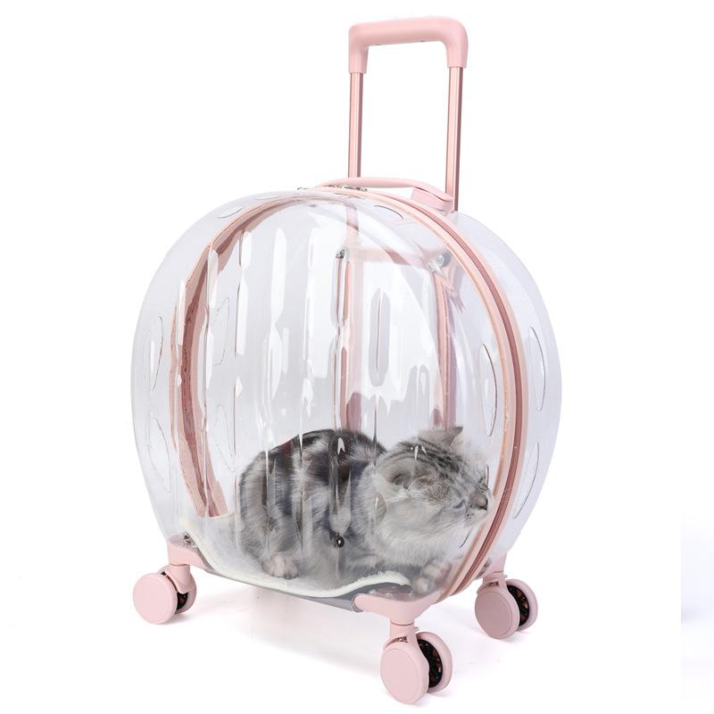 Pet Stroller Carrier - Haustier Katze Hund Tasche Trolley Box