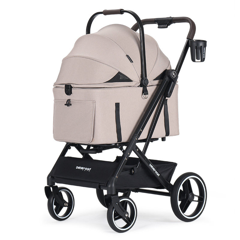 Pet Stroller Carrier - 2-in-1 Haustier-Kinderwagen für mittelgroße Hunde und