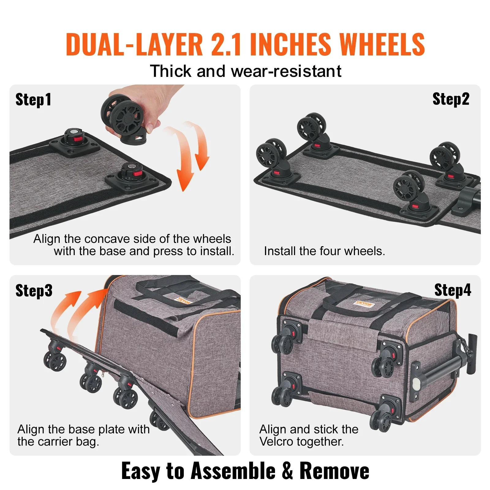 Katzentransportbox mit Rollen, – Pet Stroller Carrier Bewertung und Preis