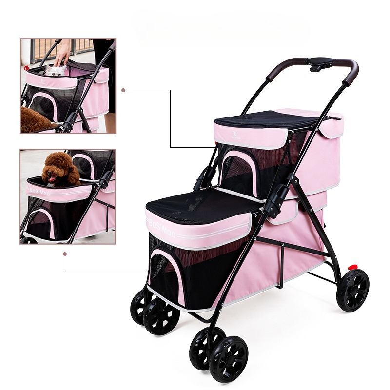 Tragbarer doppelschichtiger Ha – Pet Stroller Carrier Bewertung und Preis